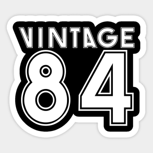 Vintage '84 for dark colors Sticker